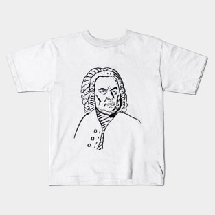 Johann Sebastian Bach - sketch Kids T-Shirt